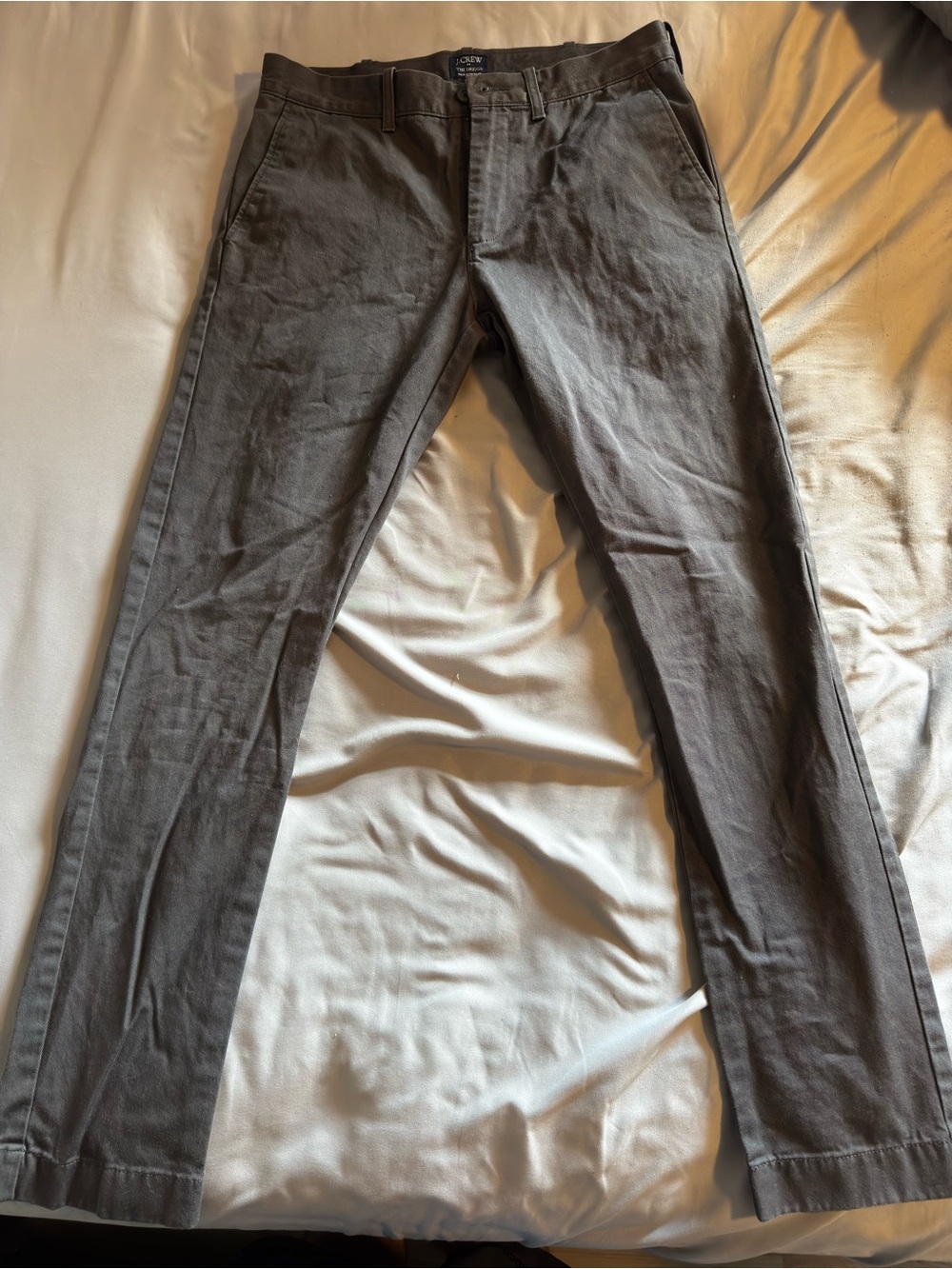 J. Crew Men's Straight Jeans in Charcoal